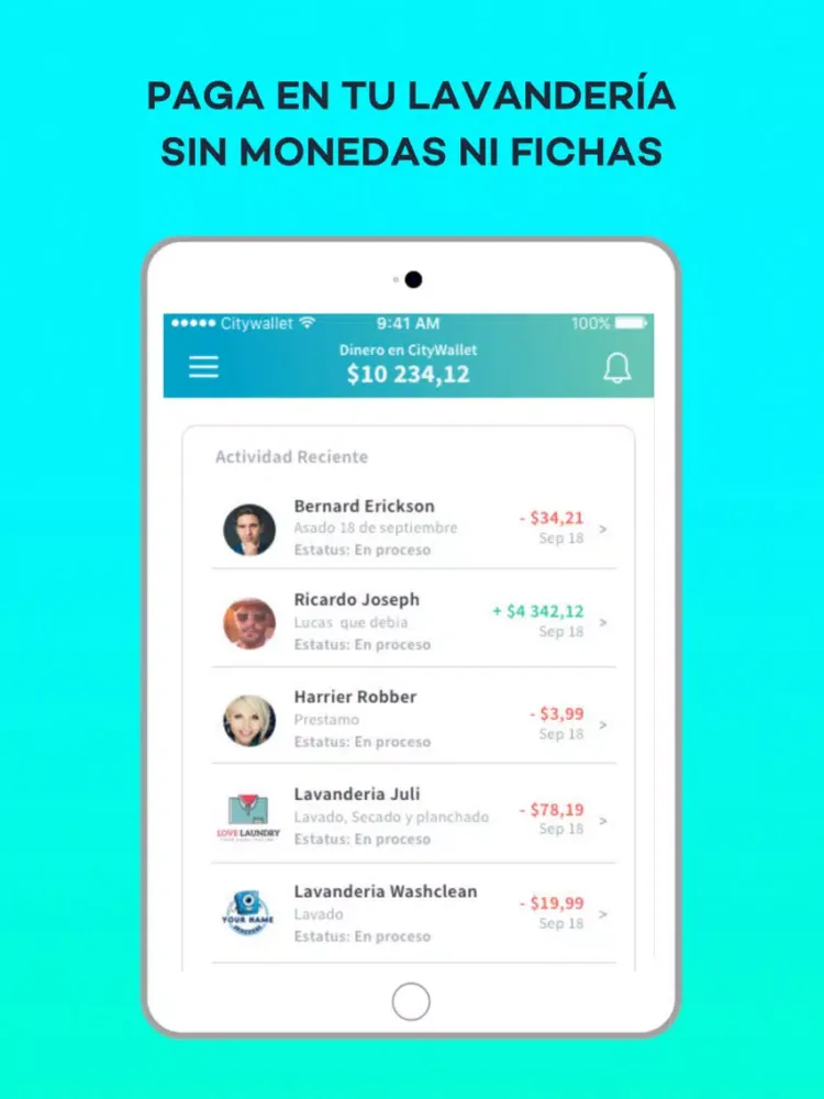 Captures d'écran de CityWallet Chile iPad 