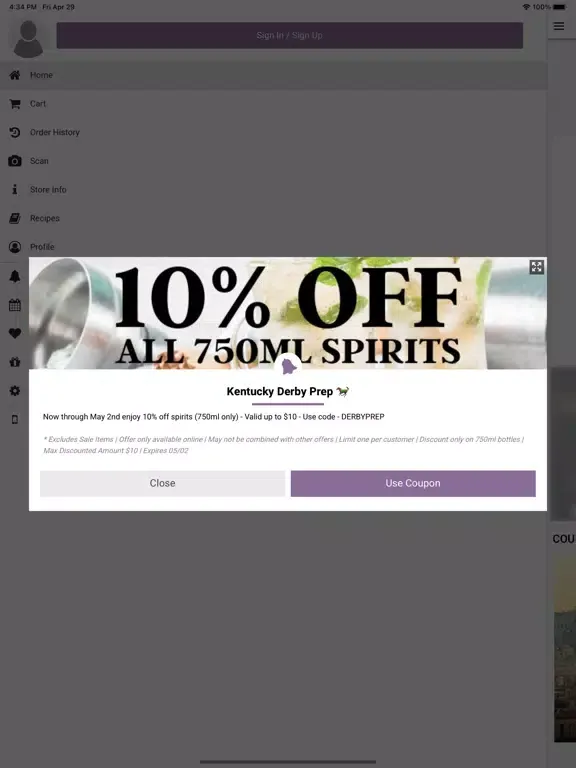 Arthurs Liquor Store iPad  Screenshots