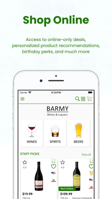 Zrzuty ekranu Barmy Wines & Liquor