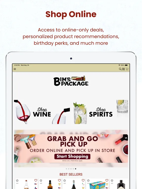 Bims Liquor Store iPad  스크린샷
