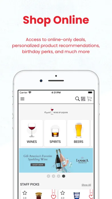 Tangkapan skrin Campbell's Wines & Liquor