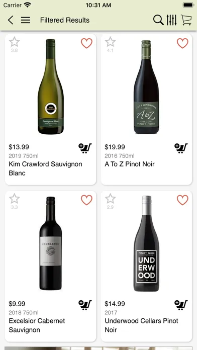 Carriage House Wines سکرین شاٹس