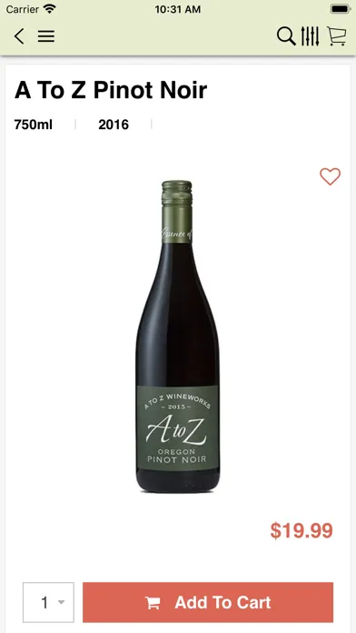 Carriage House Wines سکرین شاٹس