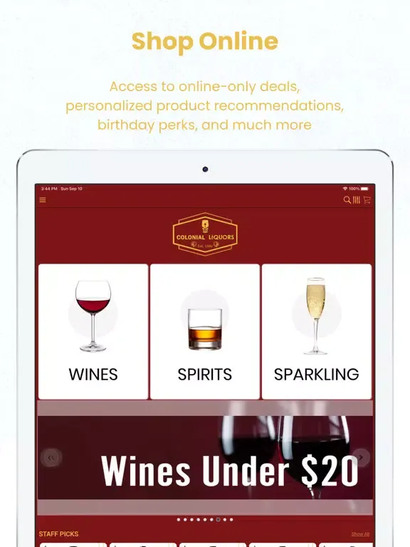صور COLONIAL FINE WINES iPad 