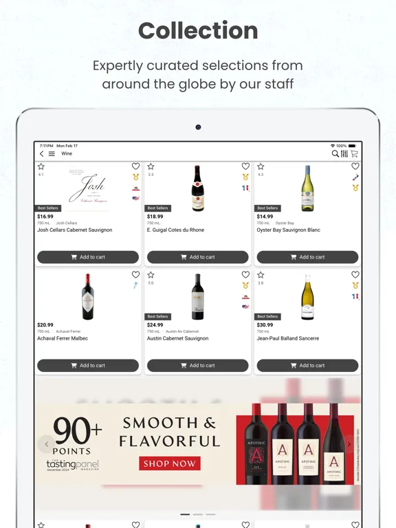 Tangkapan skrin Corks on Columbus iPad 
