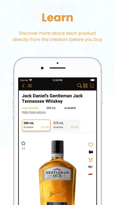 Screenshot di Dexter Wines & Spirits