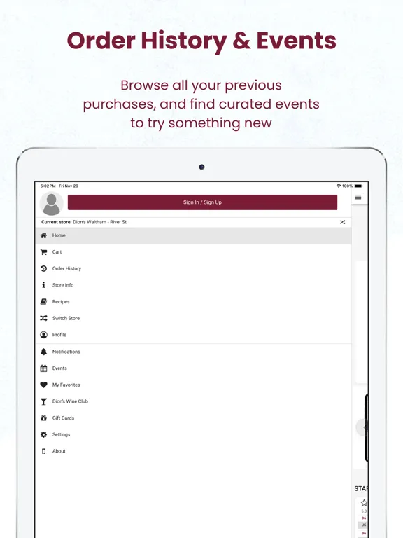 تصاویر Dion's Wine, Spirits and Beer iPad 