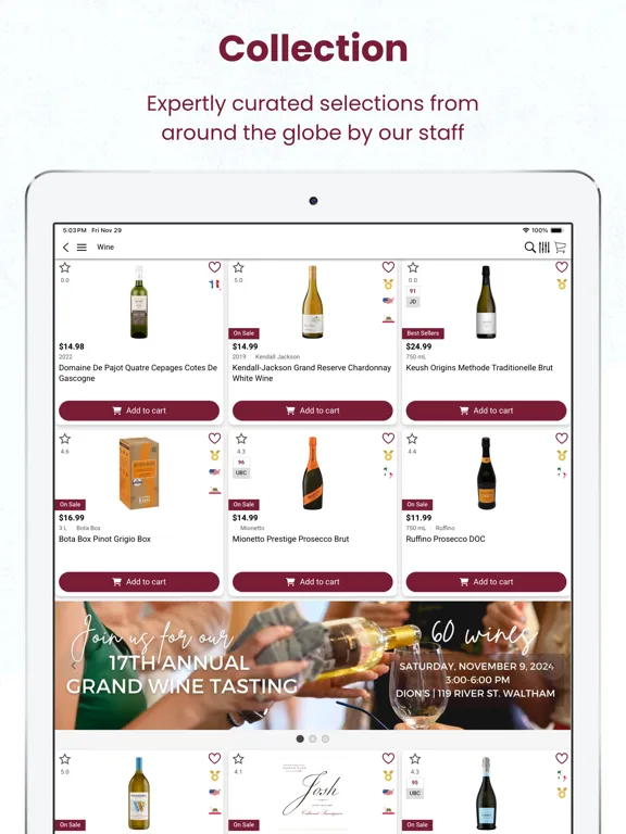تصاویر Dion's Wine, Spirits and Beer iPad 