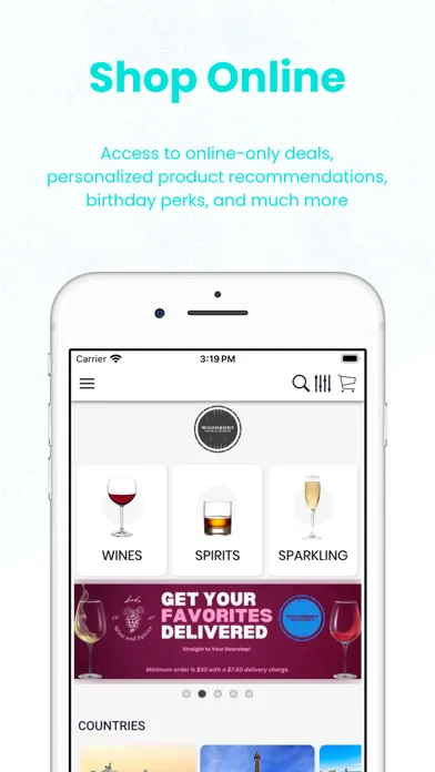 Tangkapan layar Woodbury Wine and Spirits