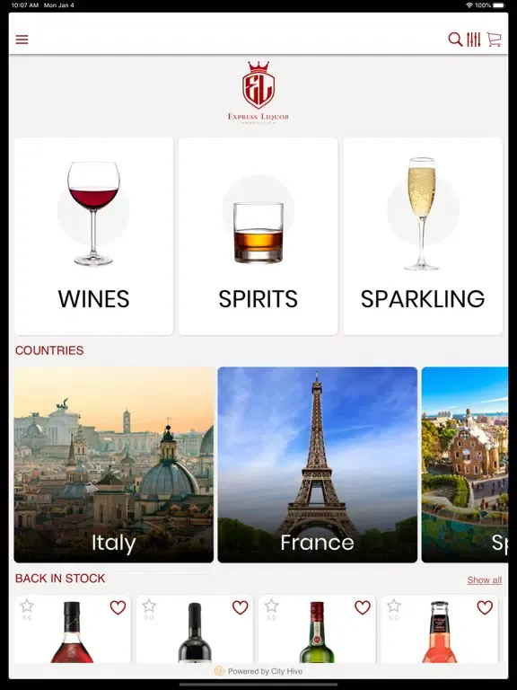 Zrzuty ekranu Express Liquor Warehouse iPad 