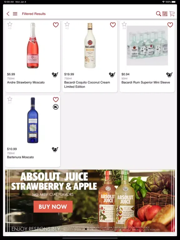 Zrzuty ekranu Express Liquor Warehouse iPad 