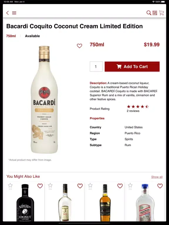 Zrzuty ekranu Express Liquor Warehouse iPad 