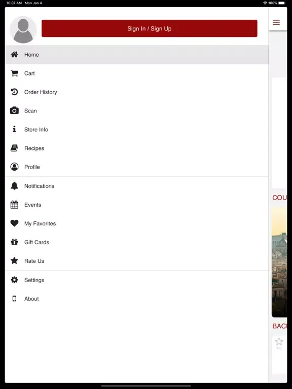 Zrzuty ekranu Express Liquor Warehouse iPad 