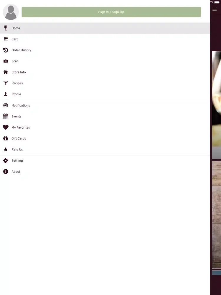 The Grape D'vine iPad  Screenshots