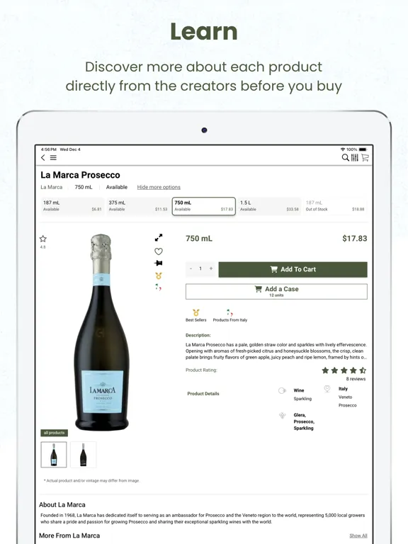 Zrzuty ekranu Greenbelt Liquors iPad 