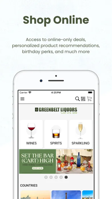 Zrzuty ekranu Greenbelt Liquors