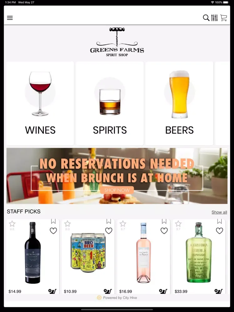 Greens Farms Spirit Shop iPad  Screenshots
