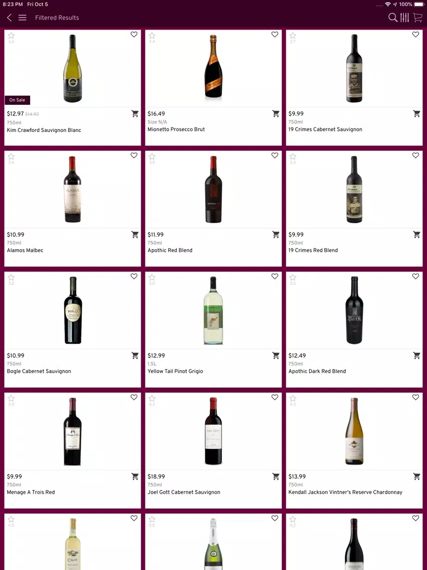 Inlet Fine Wines and Spirits iPad  Screenshots
