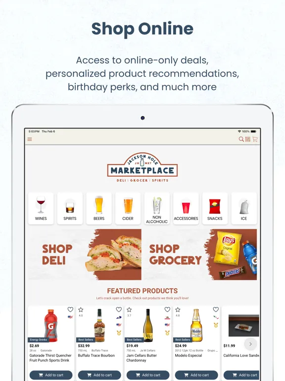 Captures d'écran de Jackson Hole Marketplace iPad 