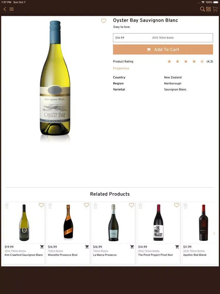 Screenshot di Jimbo's Liquors iPad 