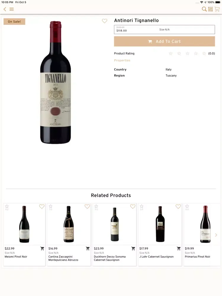 Capturas de pantalla de Katonah Wine & Liquor iPad 