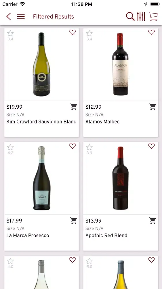 Zrzuty ekranu Linwood Wine and Liquor Co.