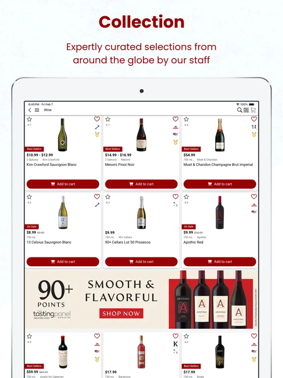Liquor World iPad  Screenshots