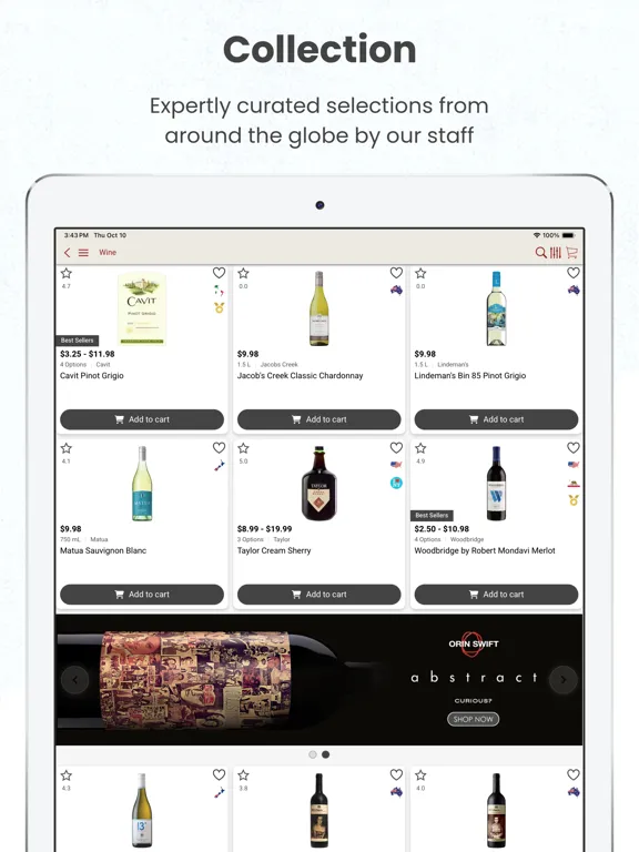 Capturas de pantalla de Liquor World Franklin iPad 