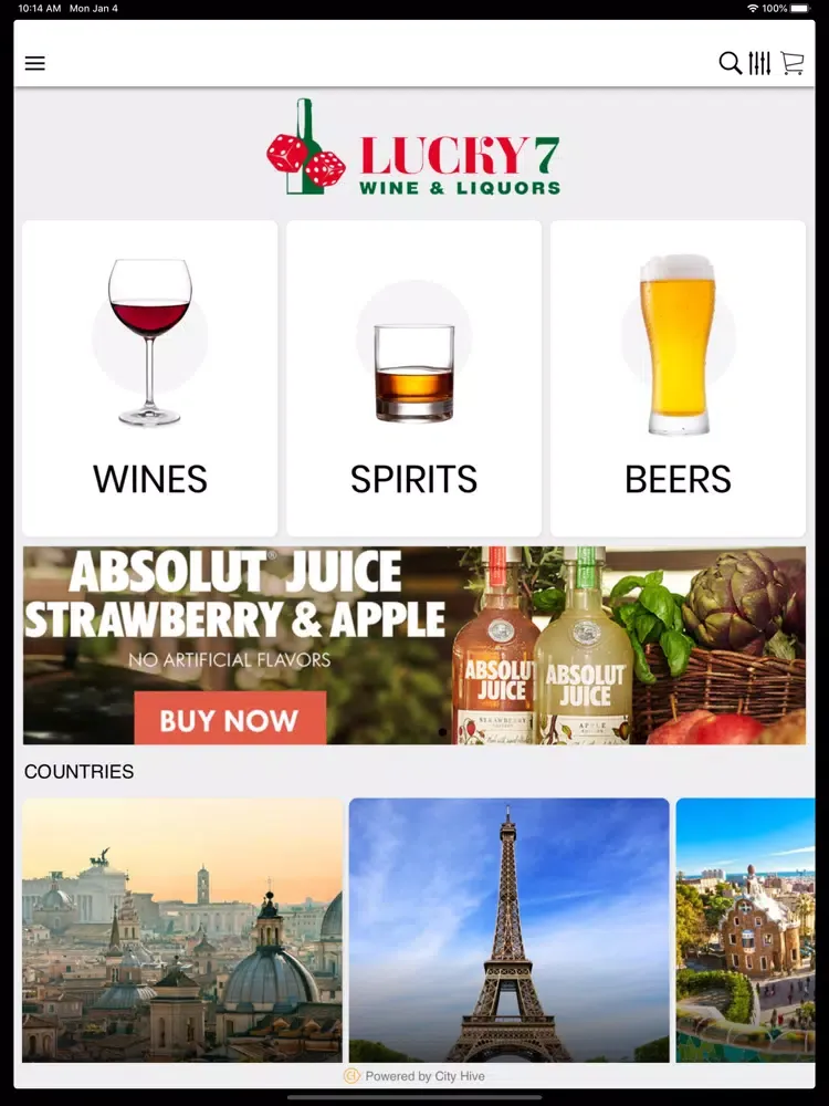 ภาพหน้าจอของ Lucky 7 Wine and Liquors iPad 
