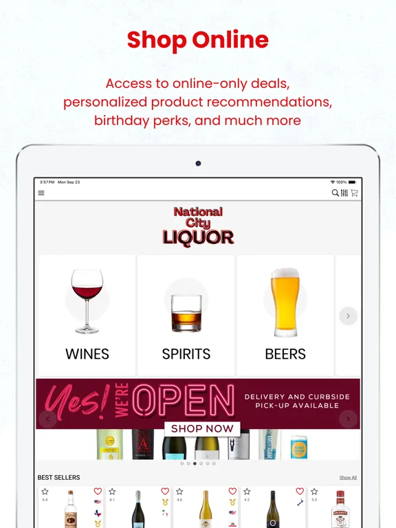 Capturas de tela do National City Liquor iPad 