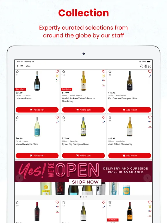 Capturas de tela do National City Liquor iPad 