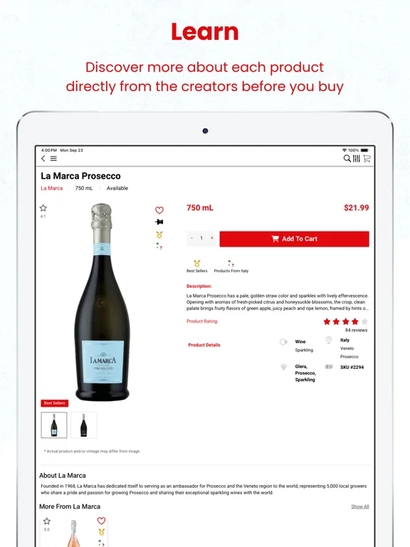 Capturas de tela do National City Liquor iPad 