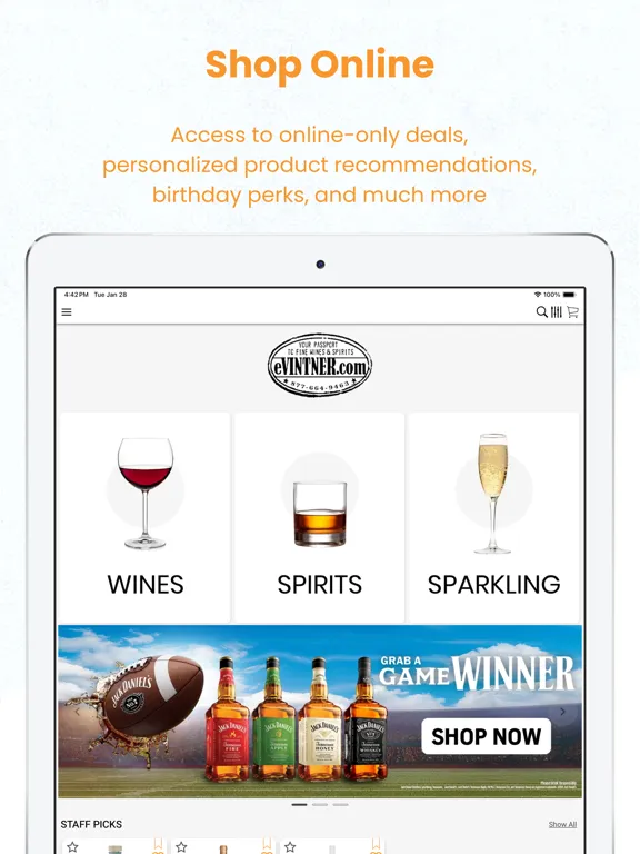 Ninth Avenue Vintner LTD iPad  Screenshots