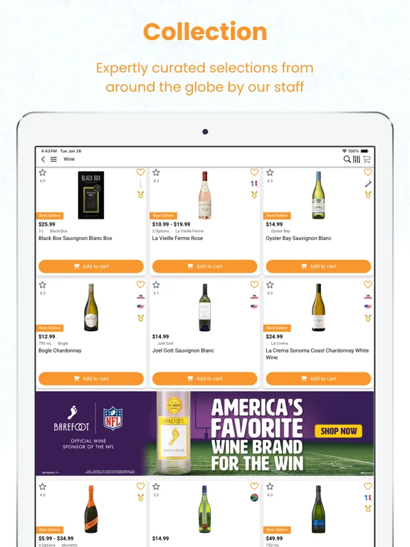Ninth Avenue Vintner LTD iPad  Screenshots