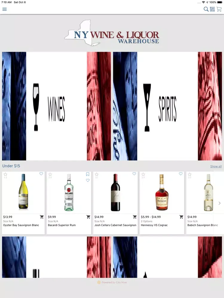 NY Wine and Liquor Warehouse iPad 應用截圖