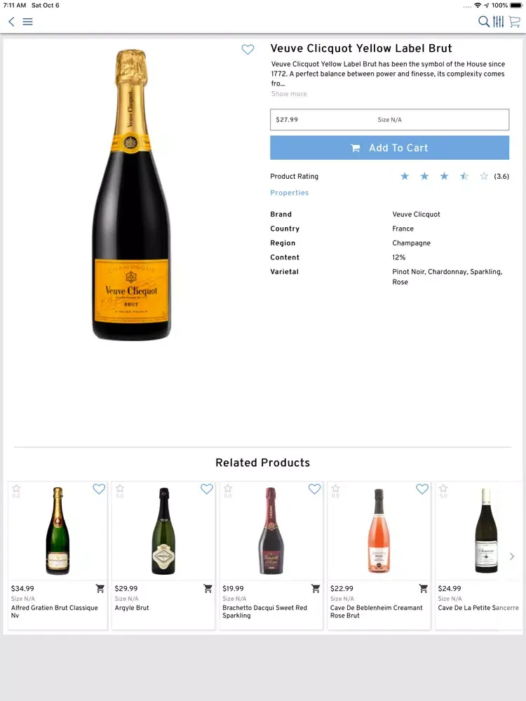NY Wine and Liquor Warehouse iPad 應用截圖