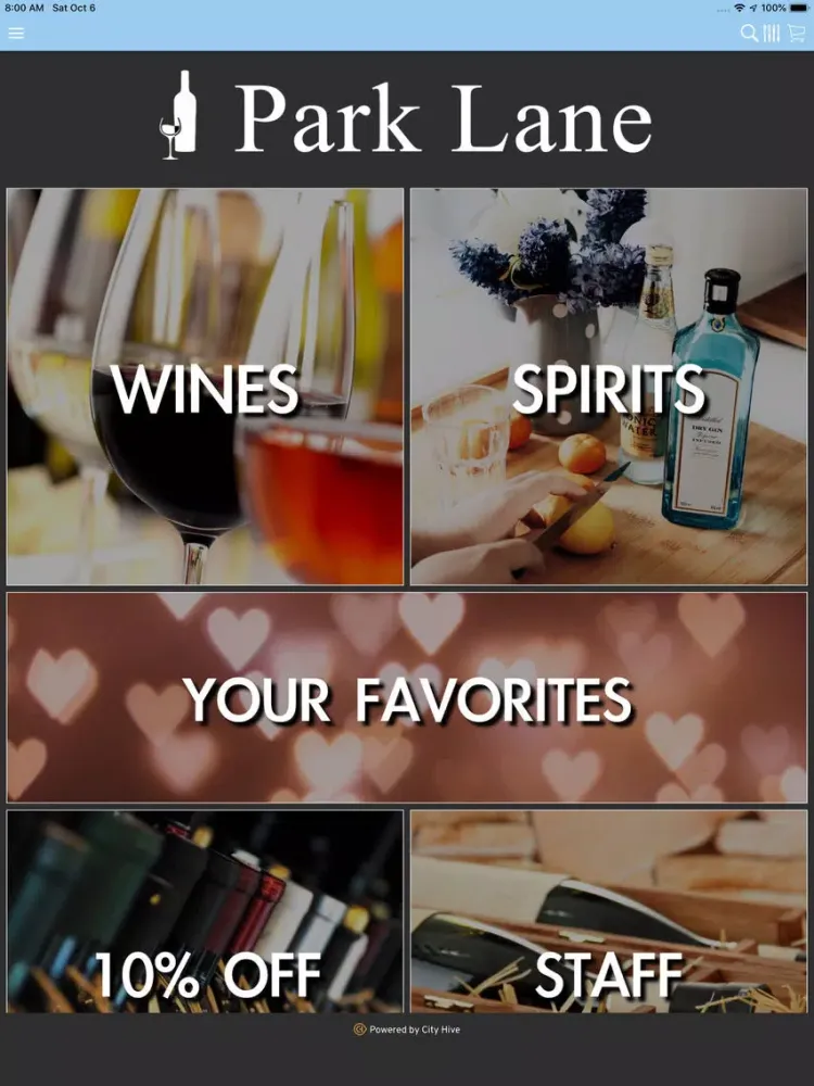 Zrzuty ekranu Park Lane Wine and Liquors iPad 