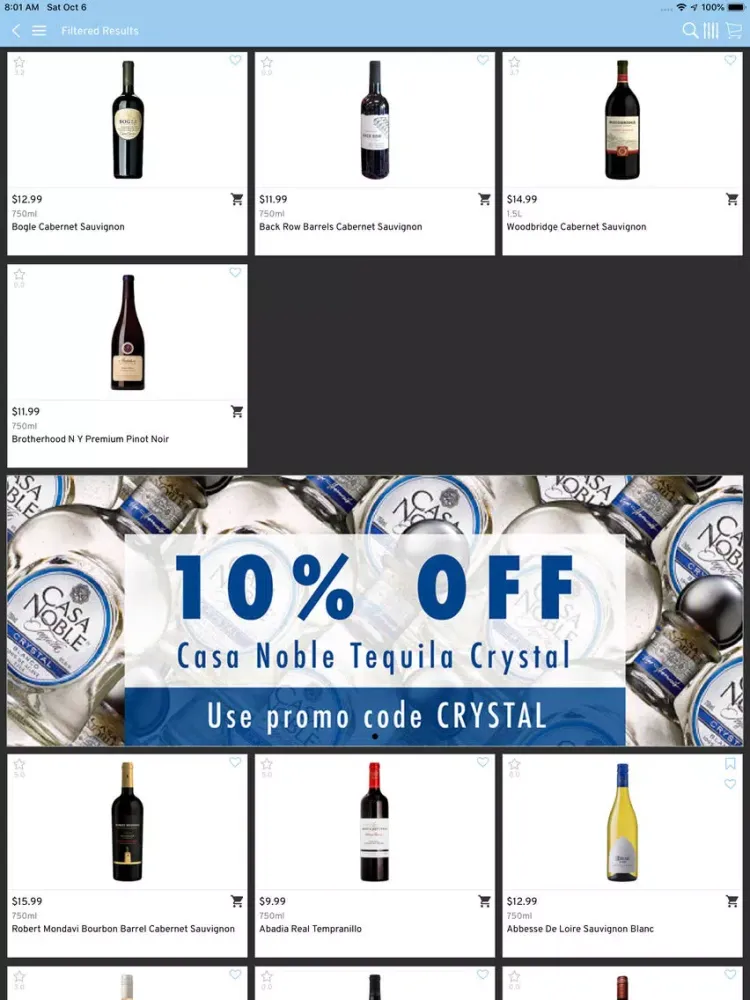 Zrzuty ekranu Park Lane Wine and Liquors iPad 