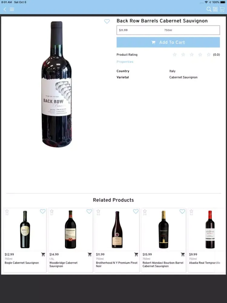 Zrzuty ekranu Park Lane Wine and Liquors iPad 