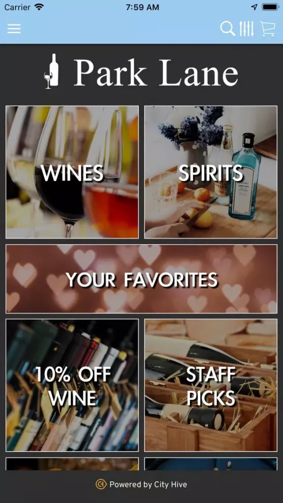 Zrzuty ekranu Park Lane Wine and Liquors