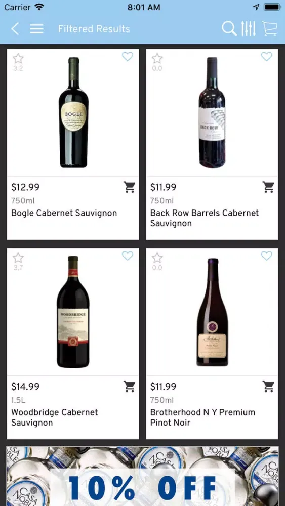 Zrzuty ekranu Park Lane Wine and Liquors