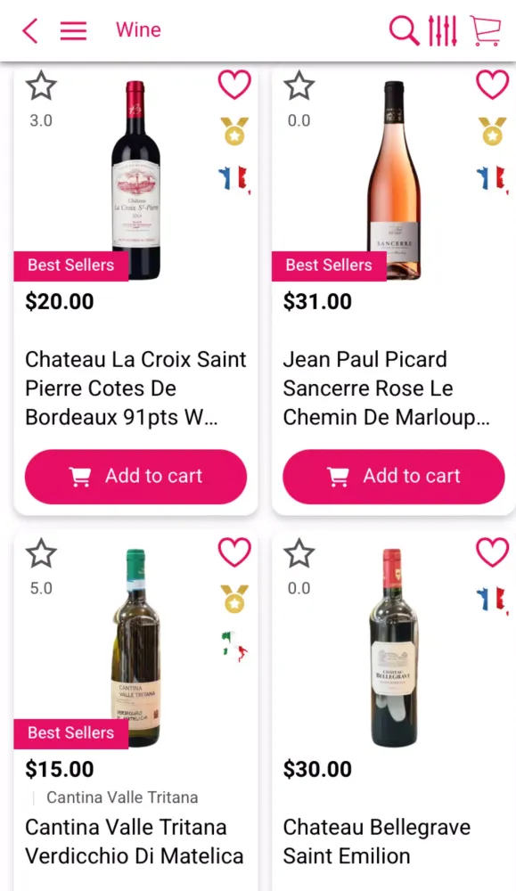 Pour Wines Screenshots