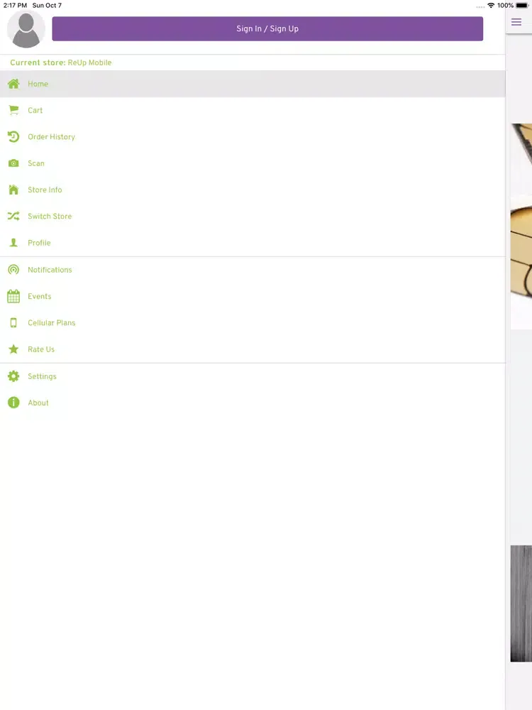 ReUp Mobile iPad  Screenshots