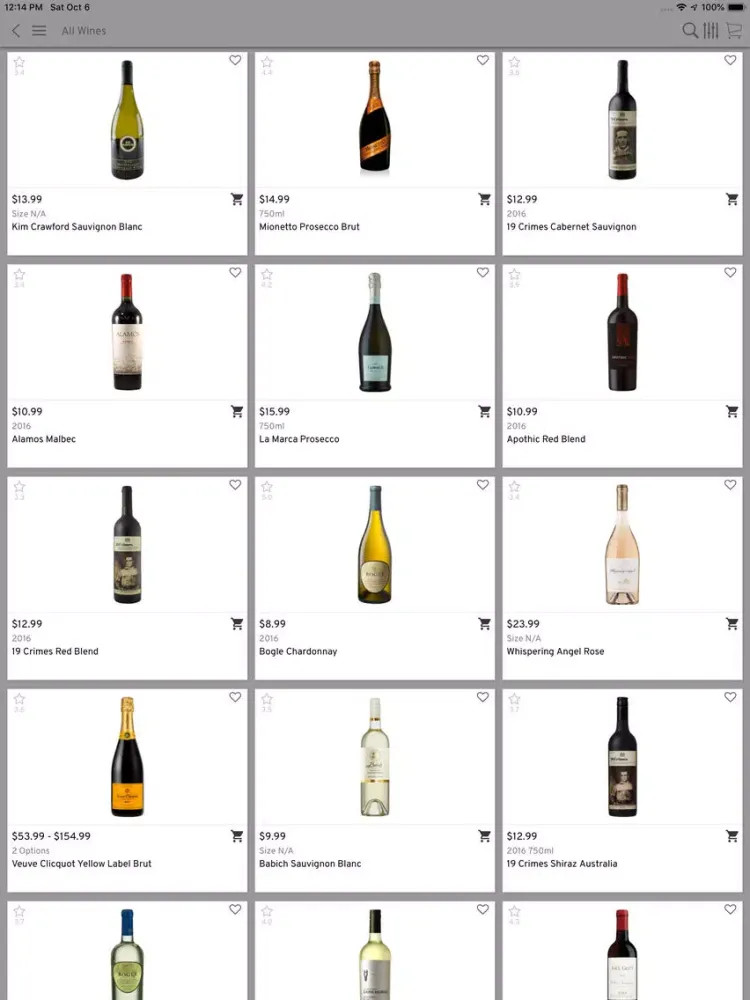 Robert Burns Wines Delivery iPad  স্ক্রিনশট