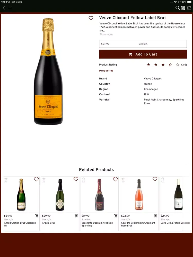 Salem Wine & Liquor iPad 应用截图