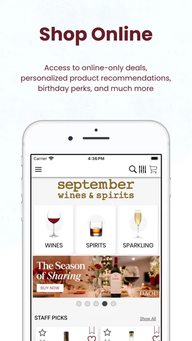 September Wines and Spirits Ekran Görüntüleri