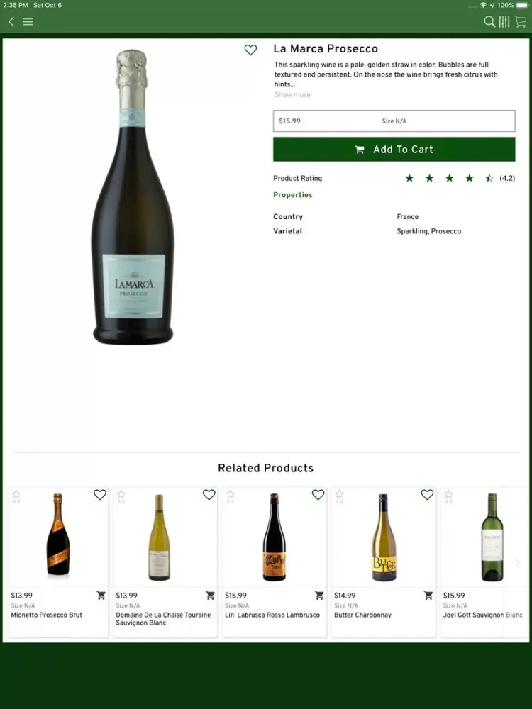 Shawn Fine Wine and Spirits iPad  স্ক্রিনশট