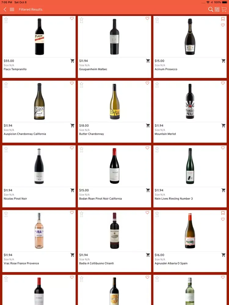 Twin Oaks Liquor iPad  Screenshots