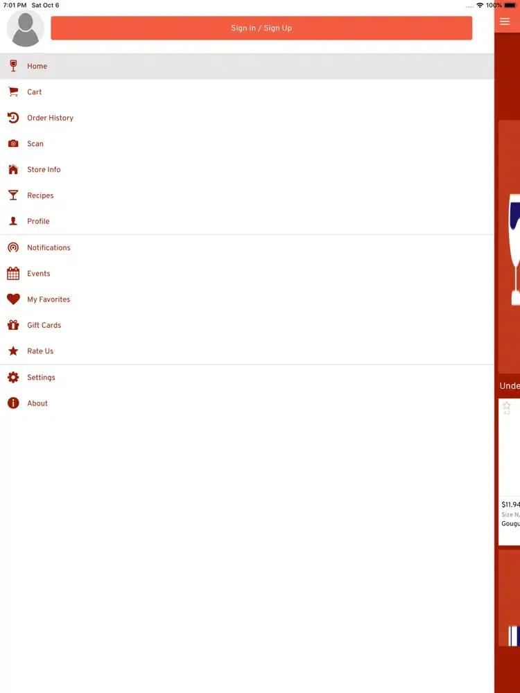 Twin Oaks Liquor iPad  Screenshots