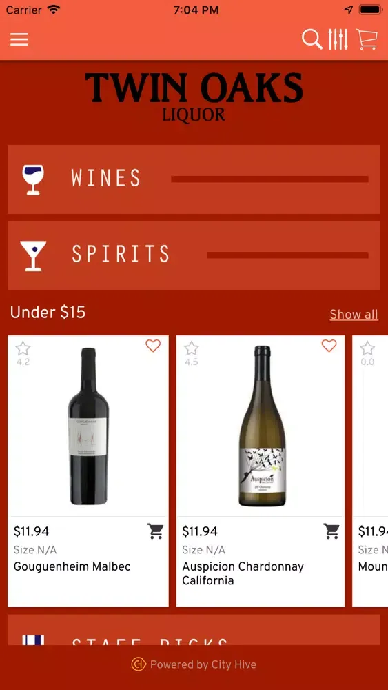 Twin Oaks Liquor Screenshots